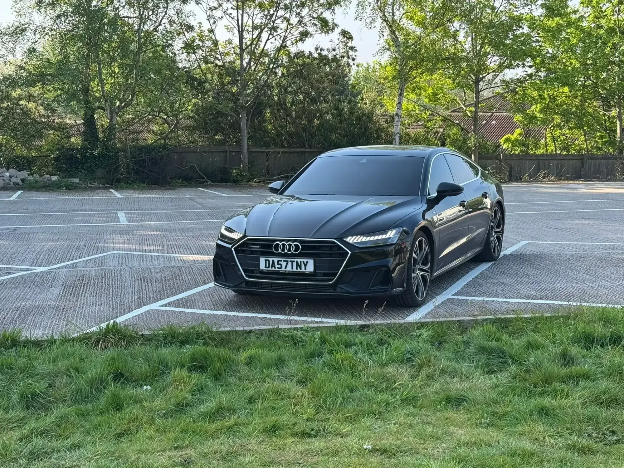 WMC chauffeur car photographed from the front three-quarter view