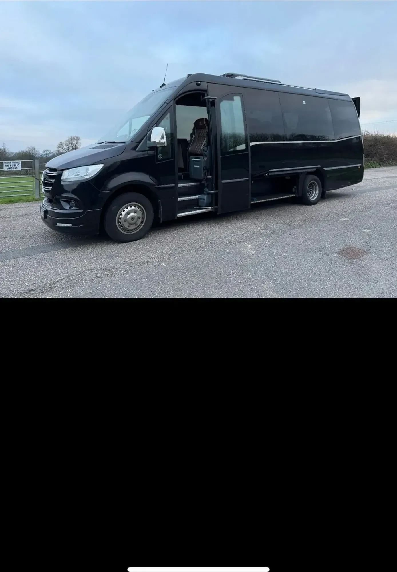 WMC minibus photographed from the front three-quarter view